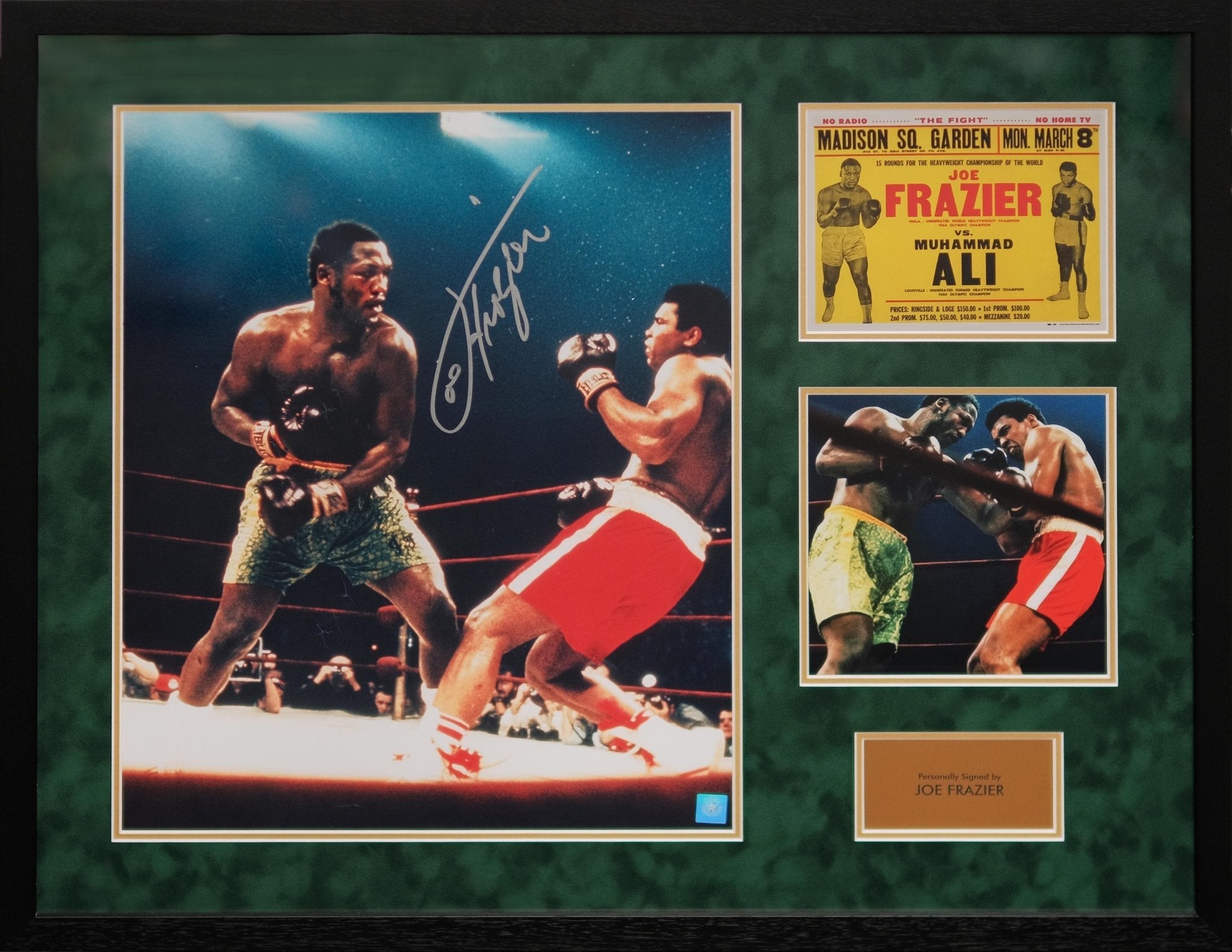 Joe Frazier Signed Photograph Display - Memorabilia Framers Shop